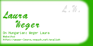 laura weger business card